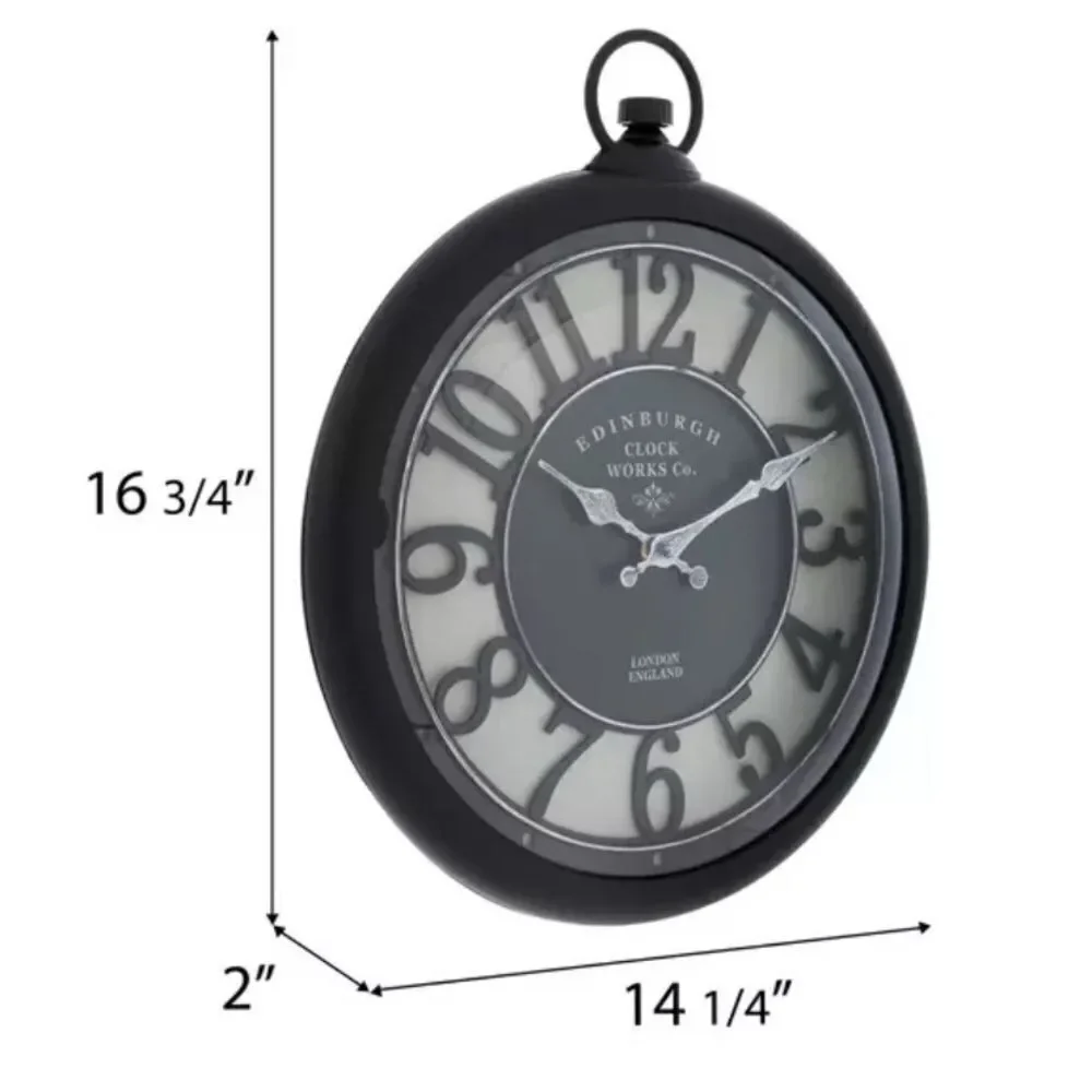 🕰️🕰️Black Edinburgh Wall Clock